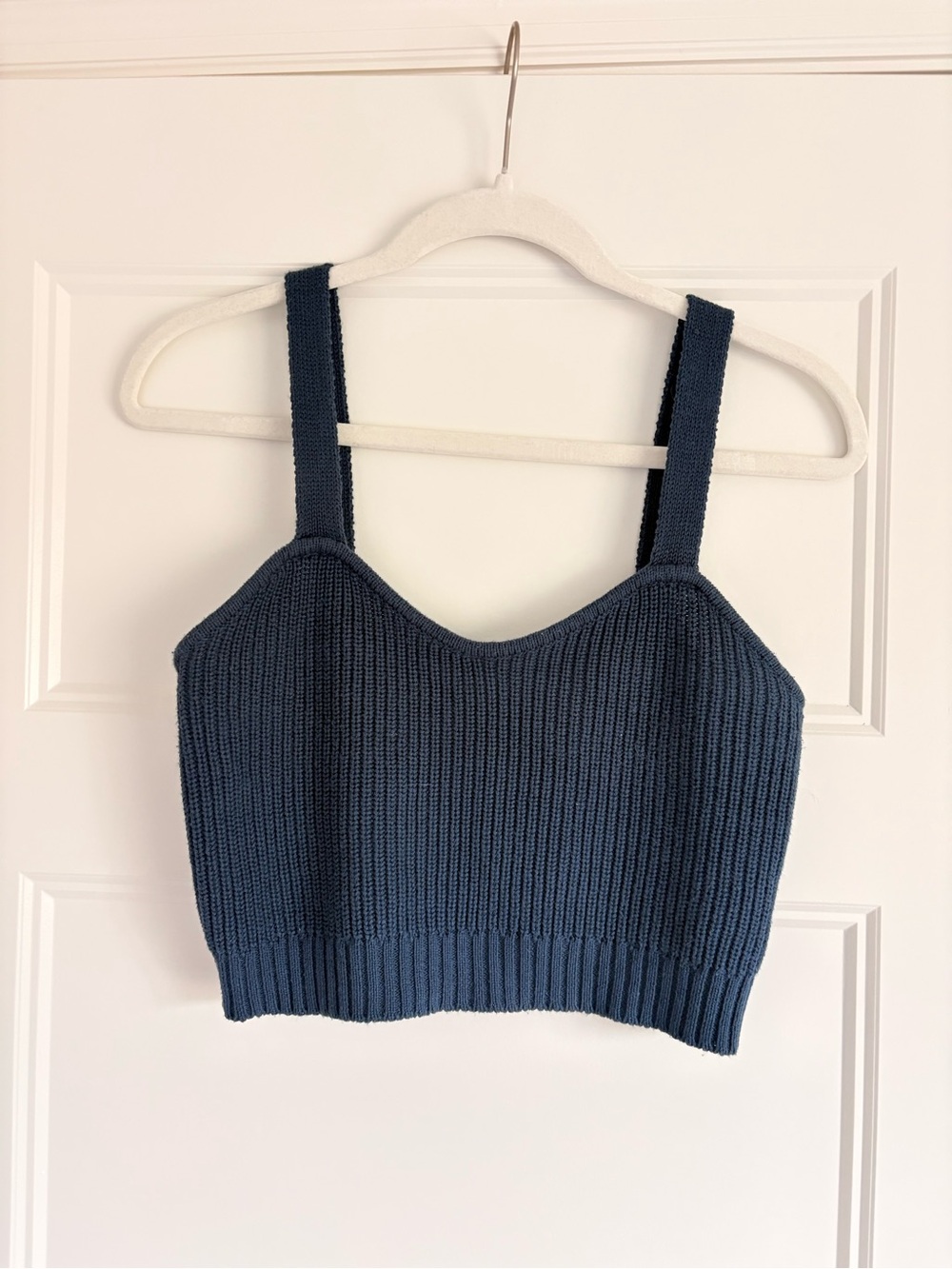 Zsupply cropped sweater tank, Navy, size small